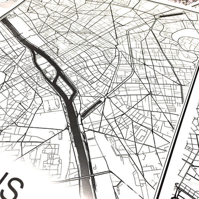 Minimalist PARIS Map