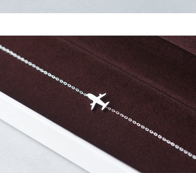 Airplane Silver Bracelet