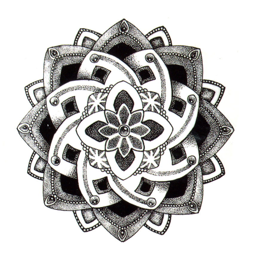 Geometric Lotus Flower