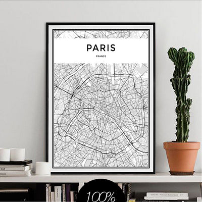 Minimalist PARIS Map