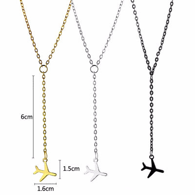 Airplane Pendant Necklace