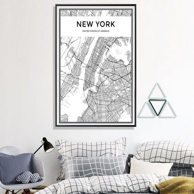 Minimalist New York City Map