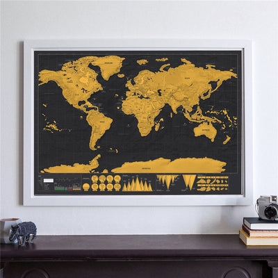 Deluxe Travel Scratch Map